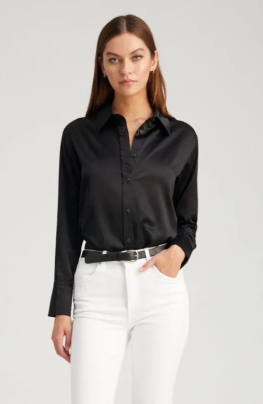 Silk Fitted Button Down made by SPRWMN
