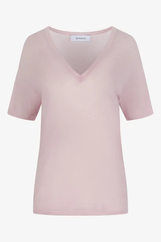 Tissue V Neck Tee made by SPRWMN