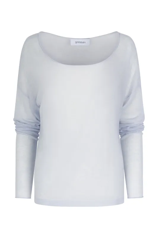 Tissue Off Shoulder Sweater made by SPRWMN