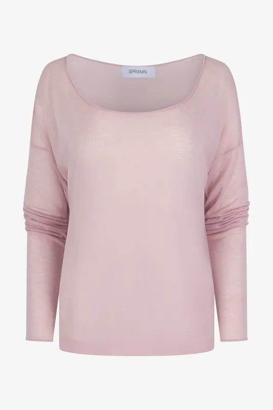 Tissue Off Shoulder Sweater made by SPRWMN