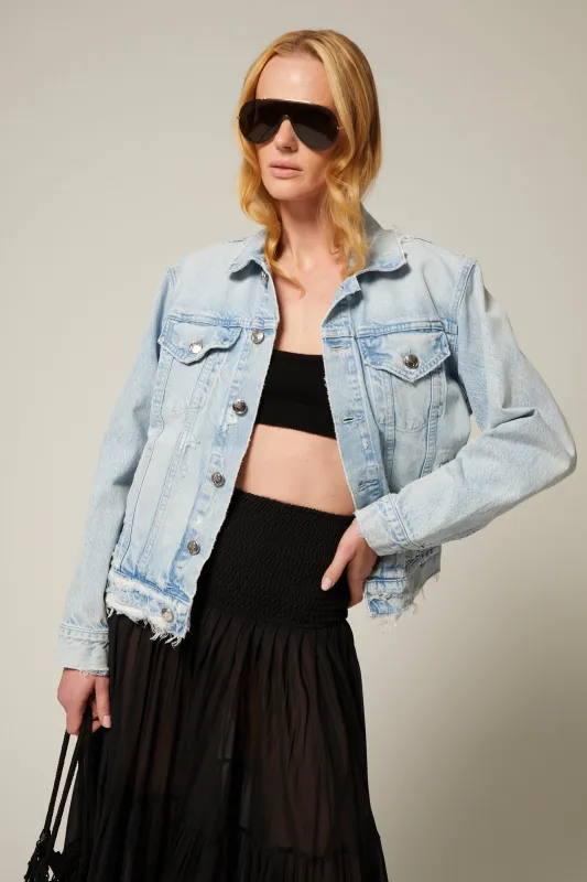 Denim Trucker Jacket made by SPRWMN