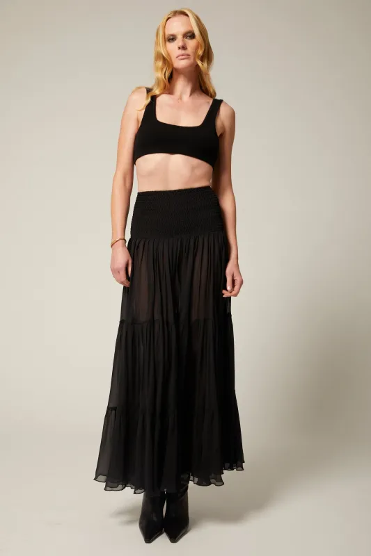 Carlotta Silk Maxi Skirt made by SPRWMN