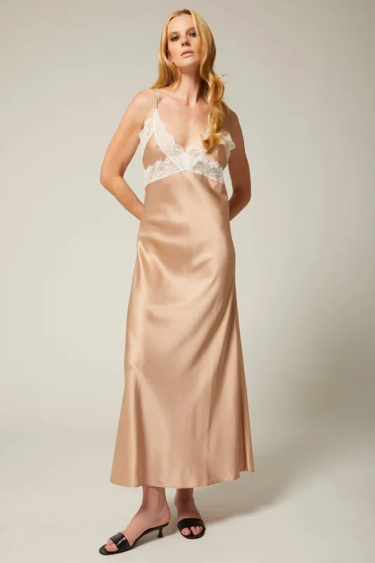 Emma Silk Maxi Dress made by SPRWMN
