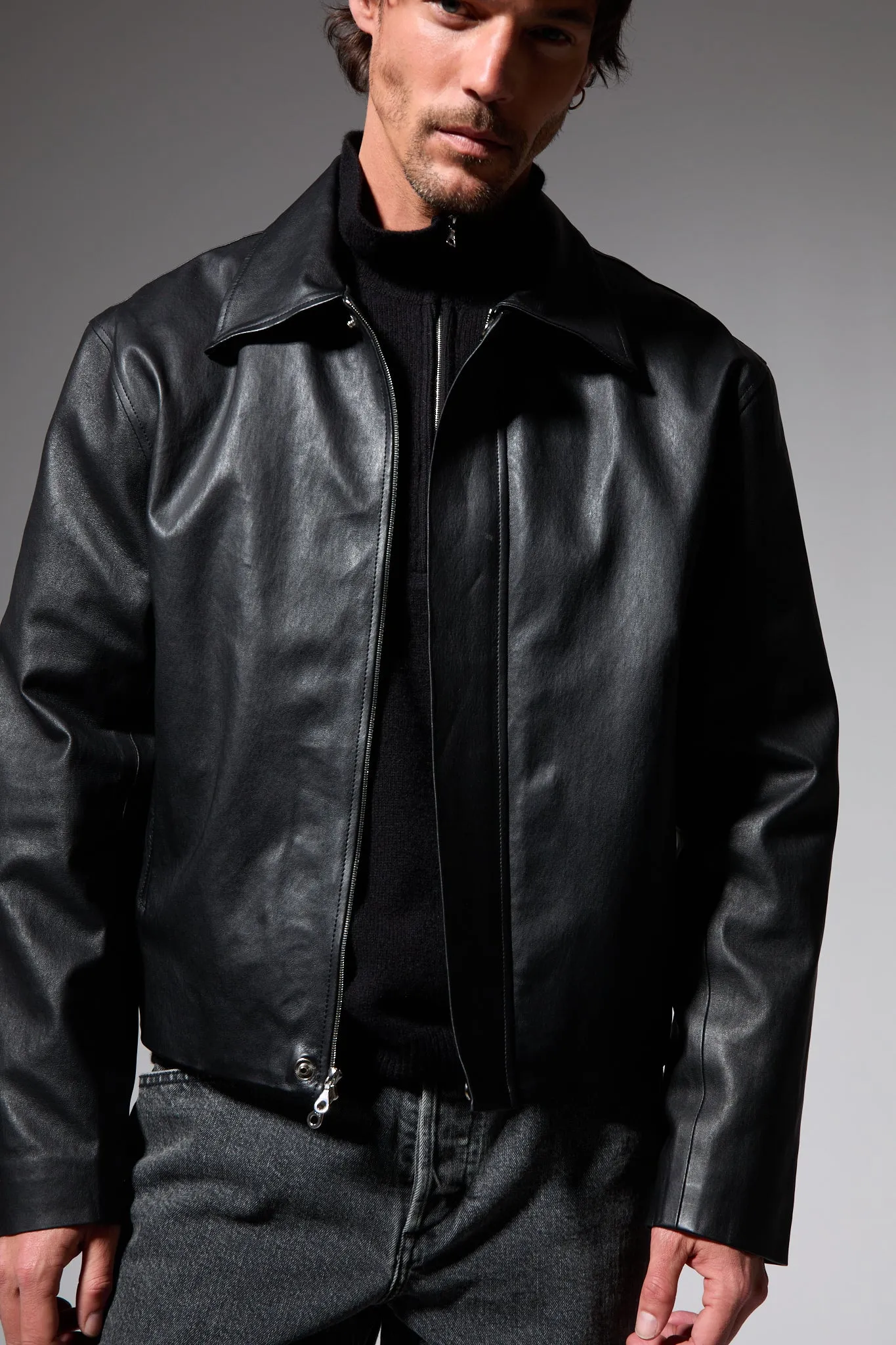Classic Leather Jacket sold by SPRWMN product image thumbnail 2