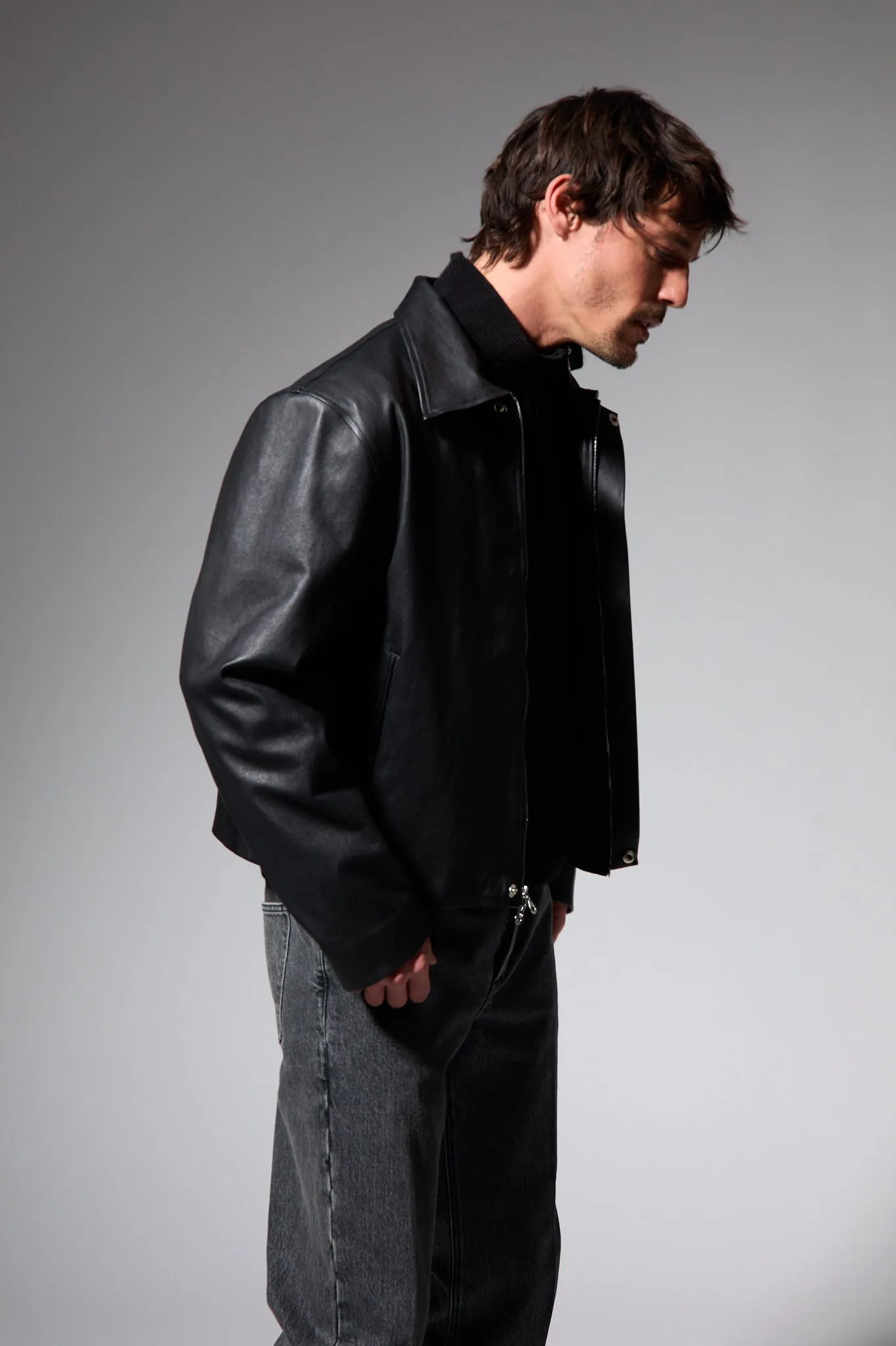 Classic Leather Jacket sold by SPRWMN product image thumbnail 3