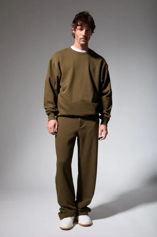 Enzo Fleece Straight Leg Trouser made by SPRWMN