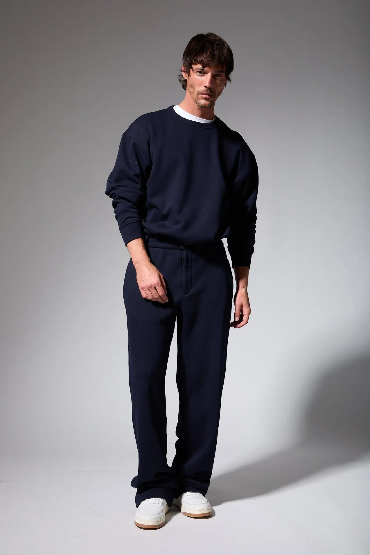 Enzo Fleece Straight Leg Trouser sold by SPRWMN