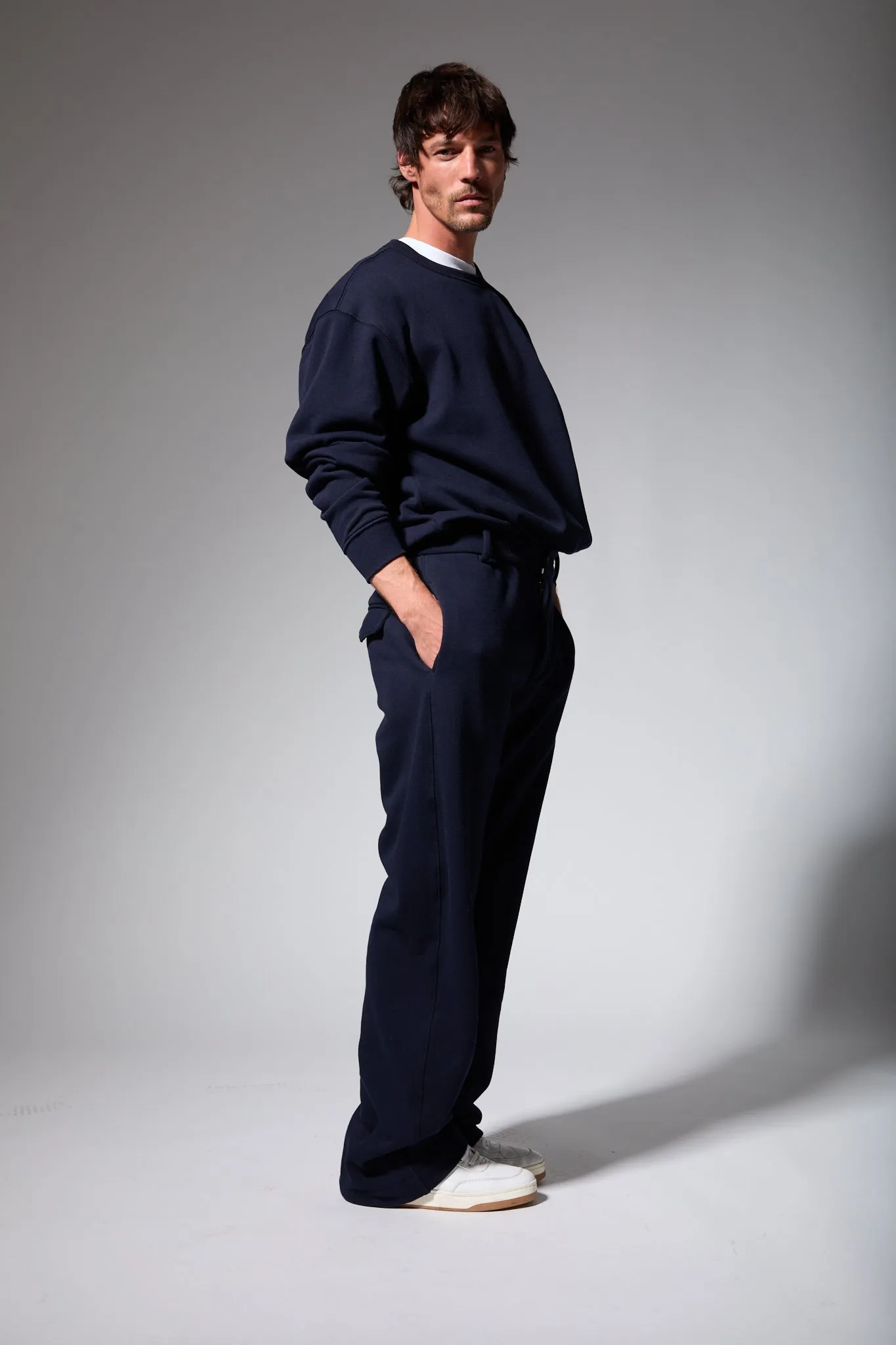Enzo Fleece Straight Leg Trouser sold by SPRWMN product image thumbnail 2