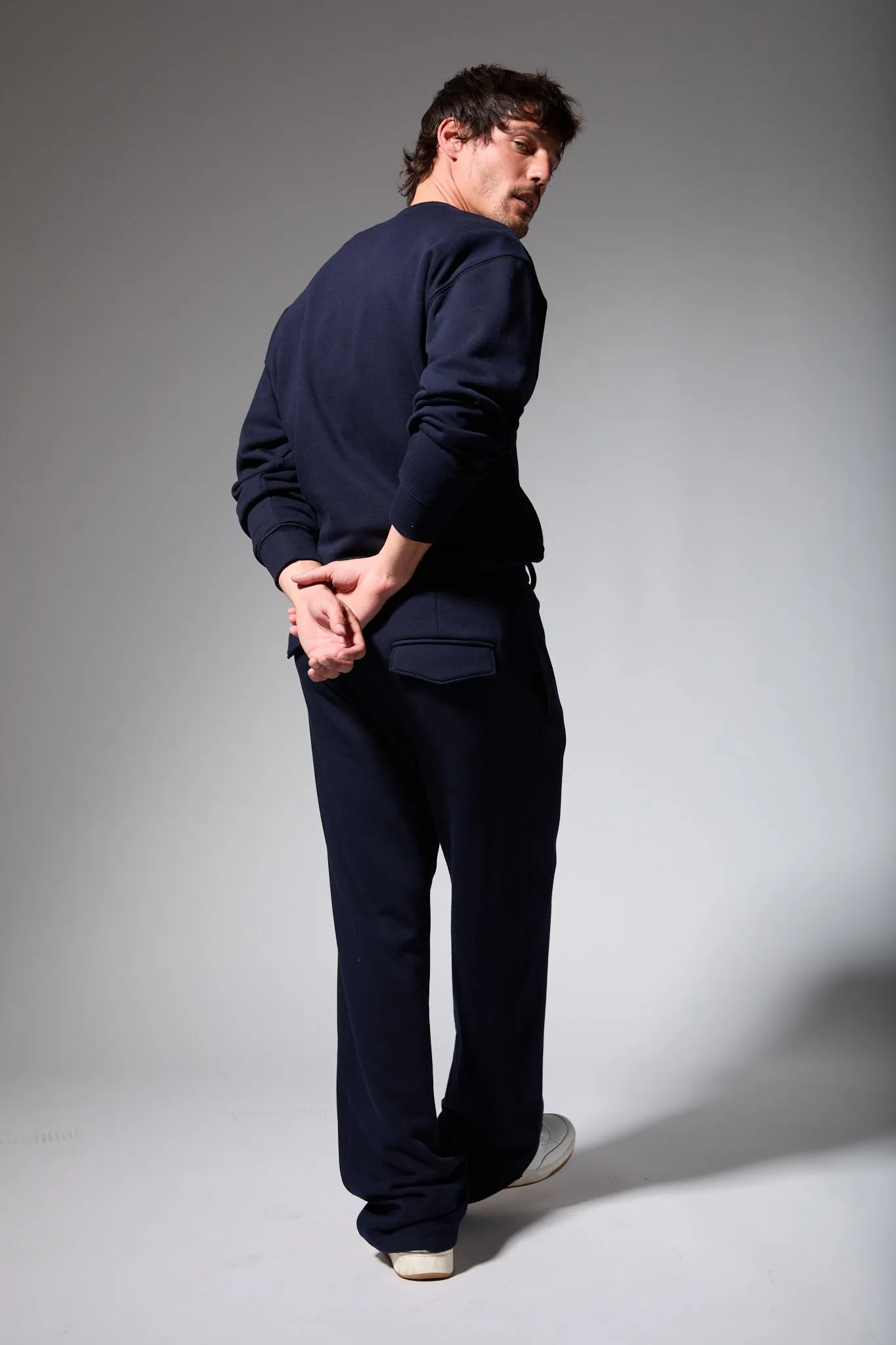 Enzo Fleece Straight Leg Trouser sold by SPRWMN product image thumbnail 3