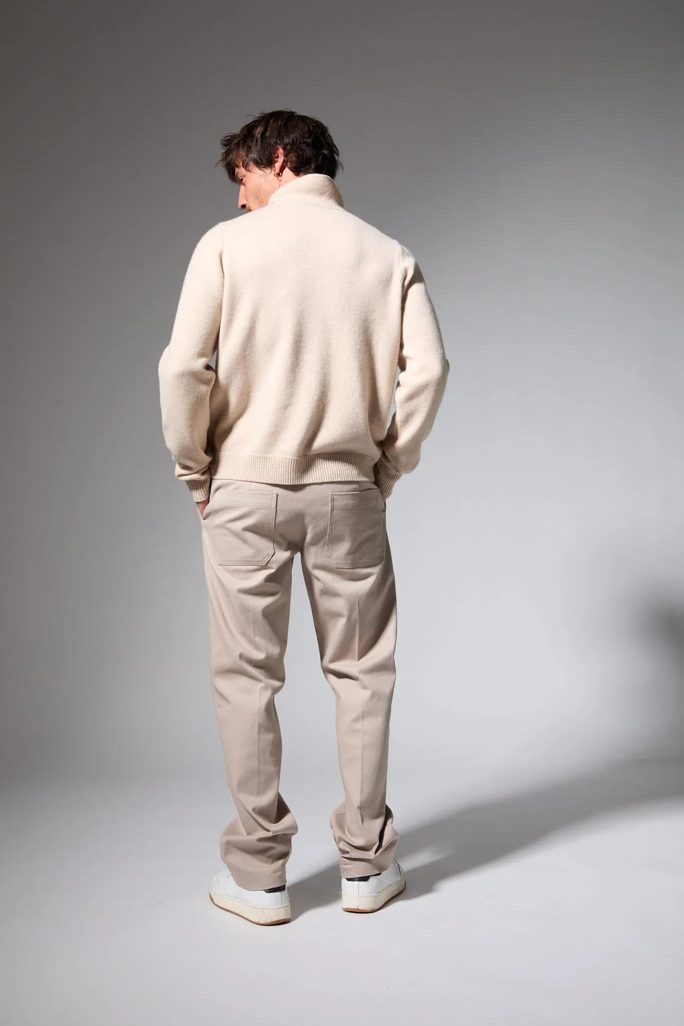 Cashmere Quarter Zip Sweater sold by SPRWMN product image thumbnail 2