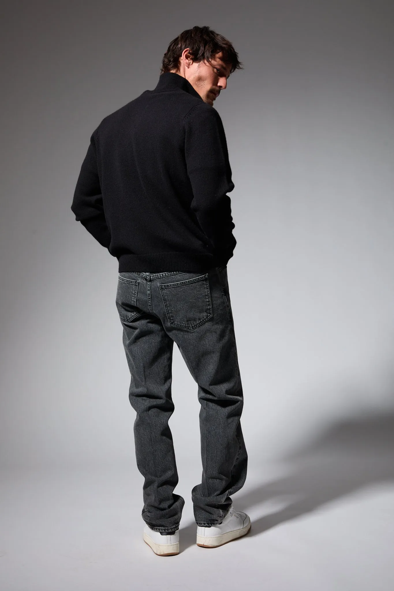 Cashmere Quarter Zip Sweater sold by SPRWMN product image thumbnail 4