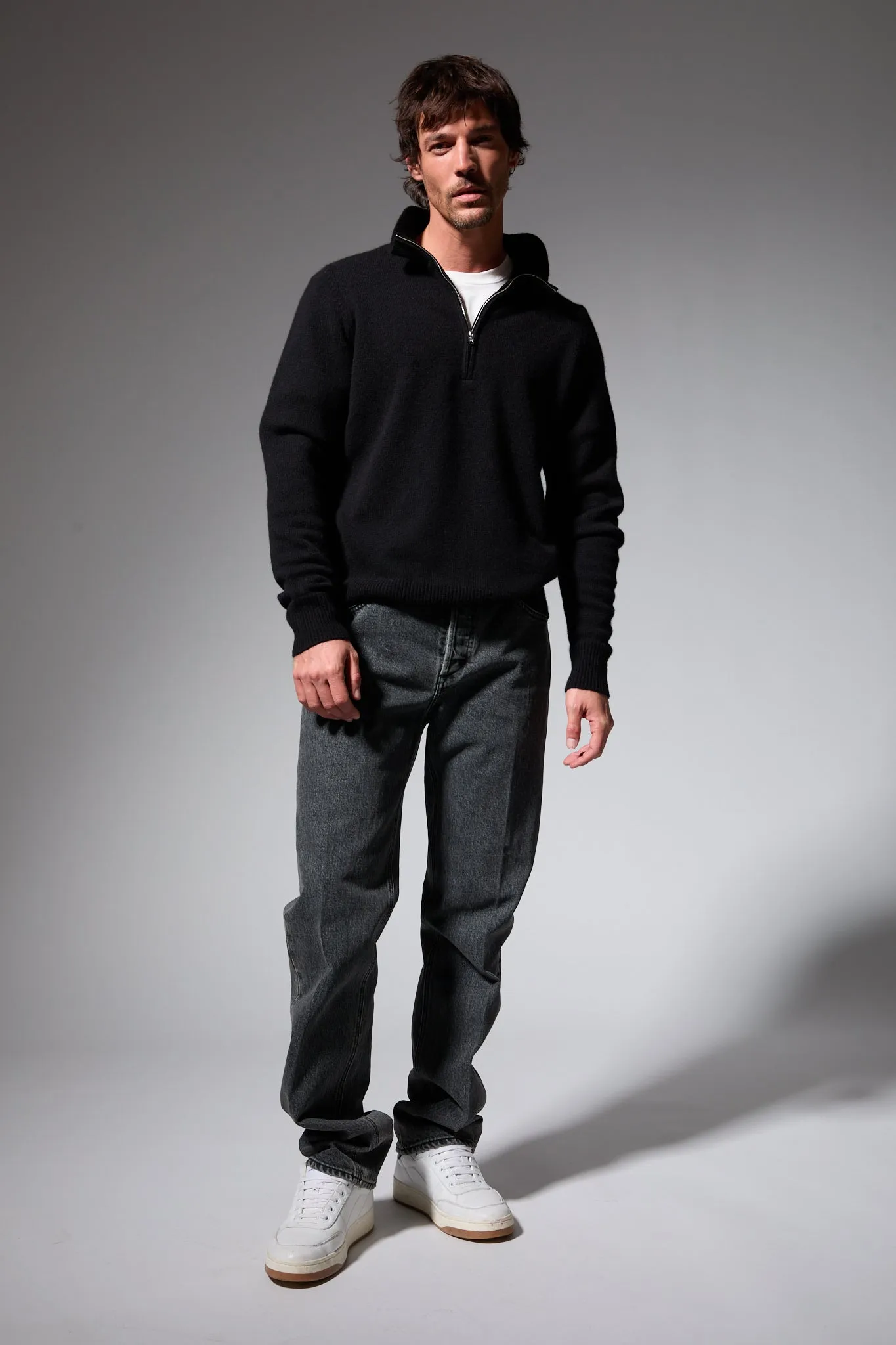 Cashmere Quarter Zip Sweater sold by SPRWMN product image thumbnail 3