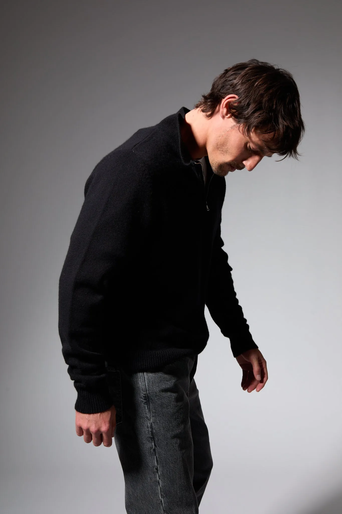 Cashmere Quarter Zip Sweater sold by SPRWMN product image thumbnail 2