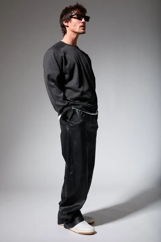Leather Relaxed Trouser made by SPRWMN