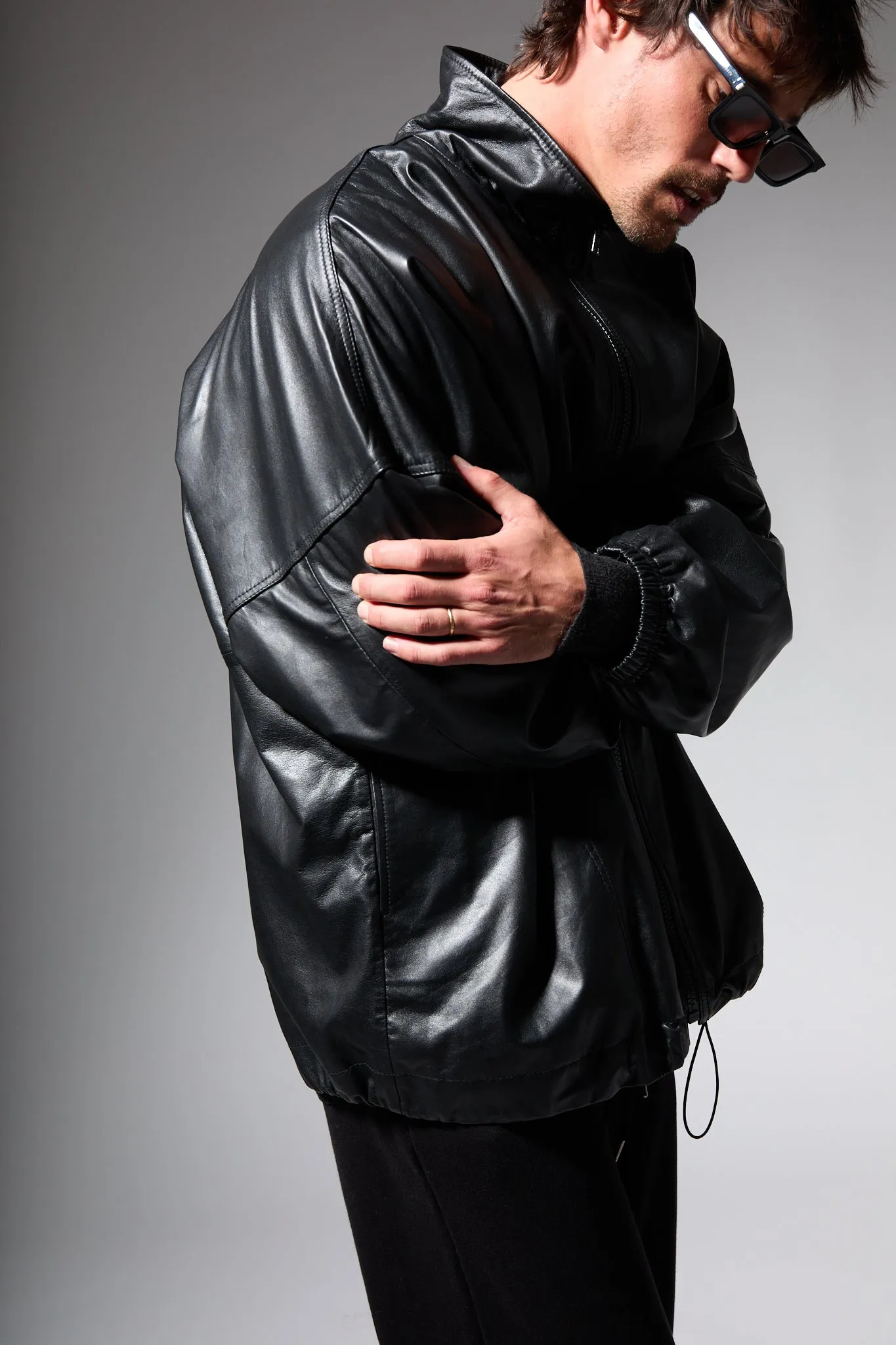 Leather Anorak Jacket sold by SPRWMN product image thumbnail 3