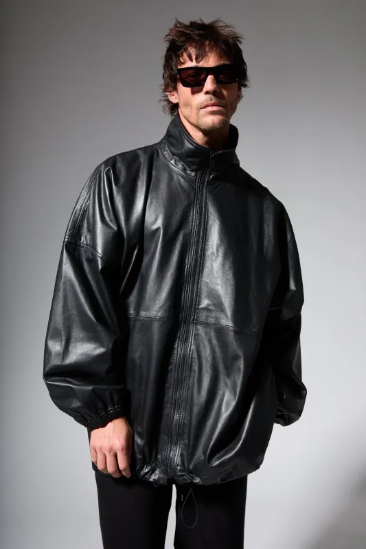 Leather Anorak Jacket made by SPRWMN