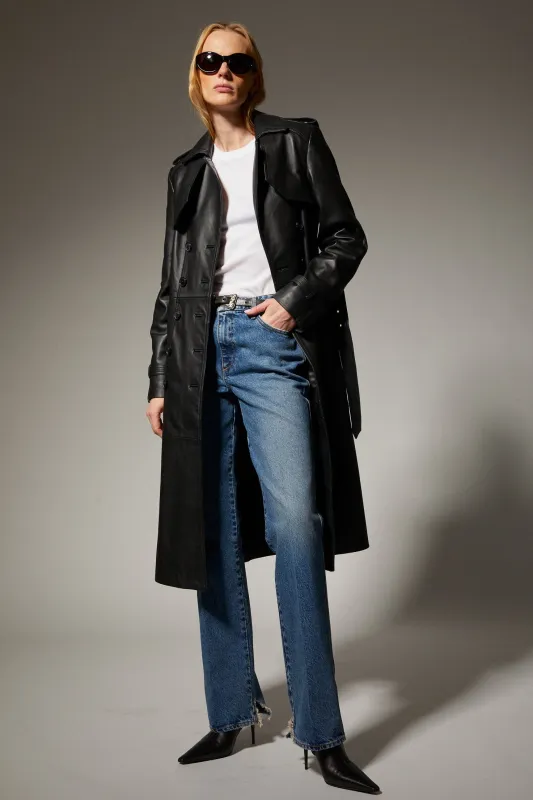 Penelope Leather Trench made by SPRWMN