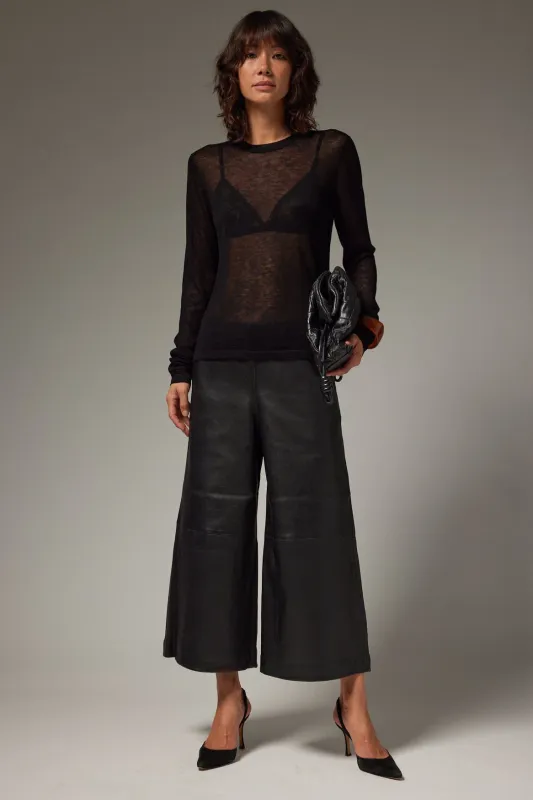 Stretch Leather Culotte made by SPRWMN