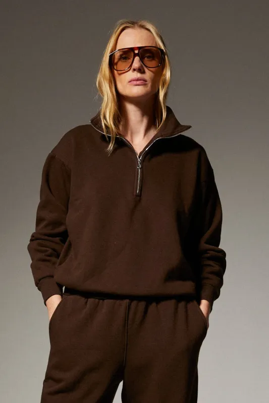 Quarter Zip Sweatshirt made by SPRWMN