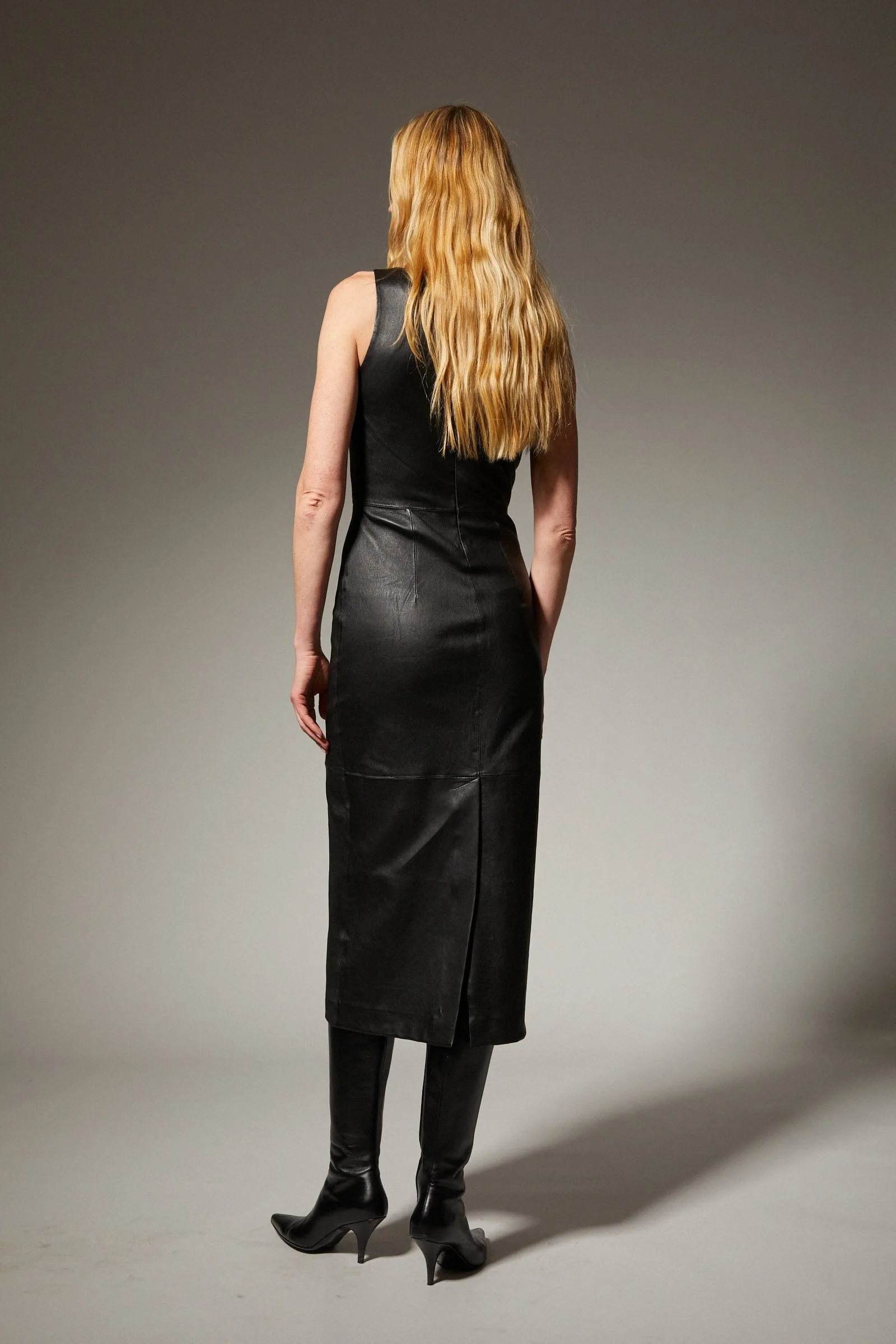Lilah Leather Midi Dress sold by SPRWMN product image thumbnail 3