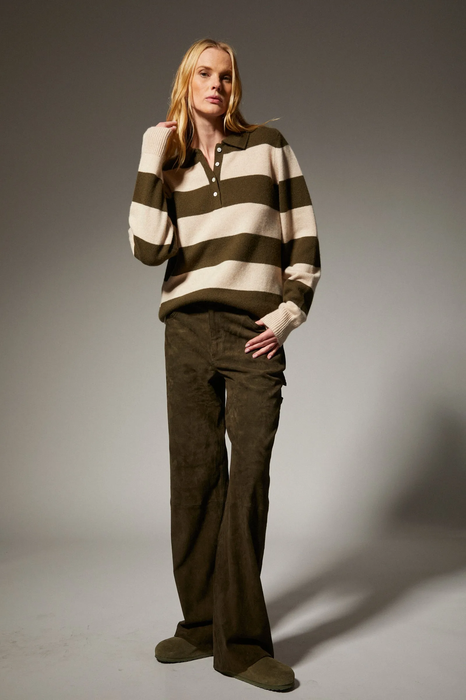 Cashmere Polo Sweater sold by SPRWMN product image thumbnail 2