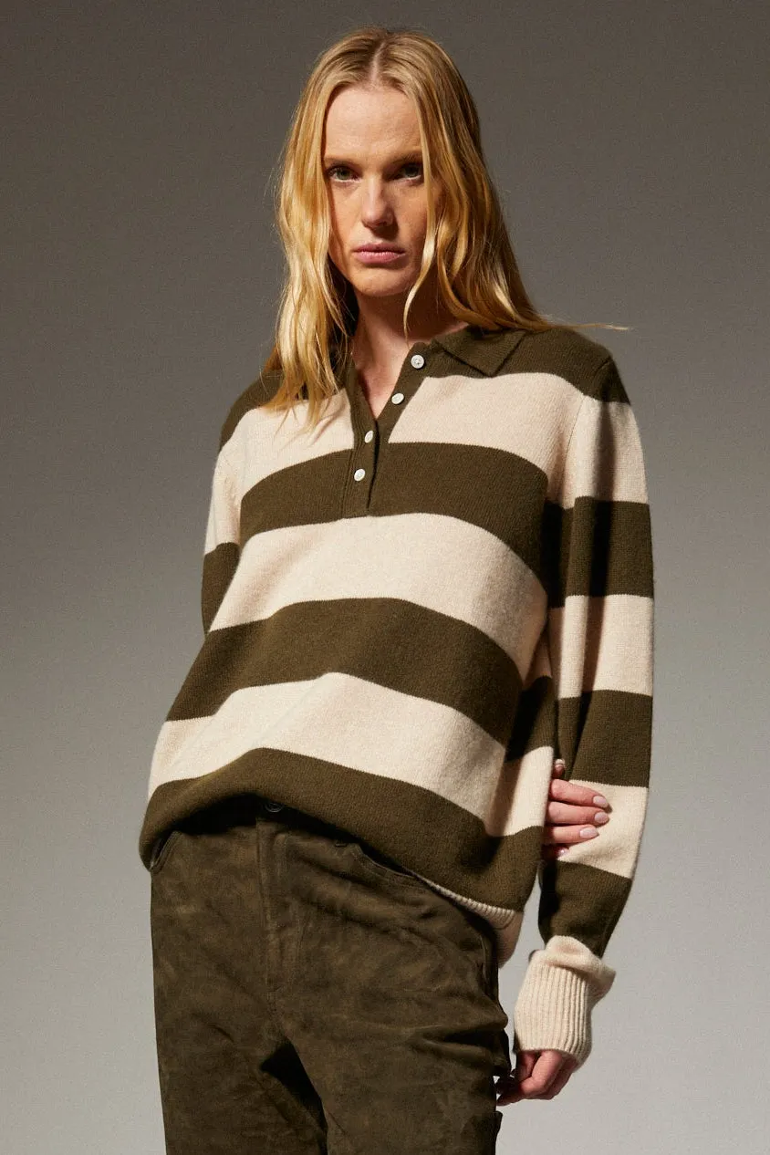 Cashmere Polo Sweater sold by SPRWMN