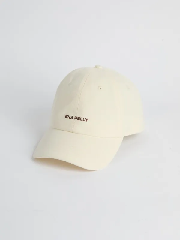 EP WASHED CAP - Cream sold by Ena Pelly