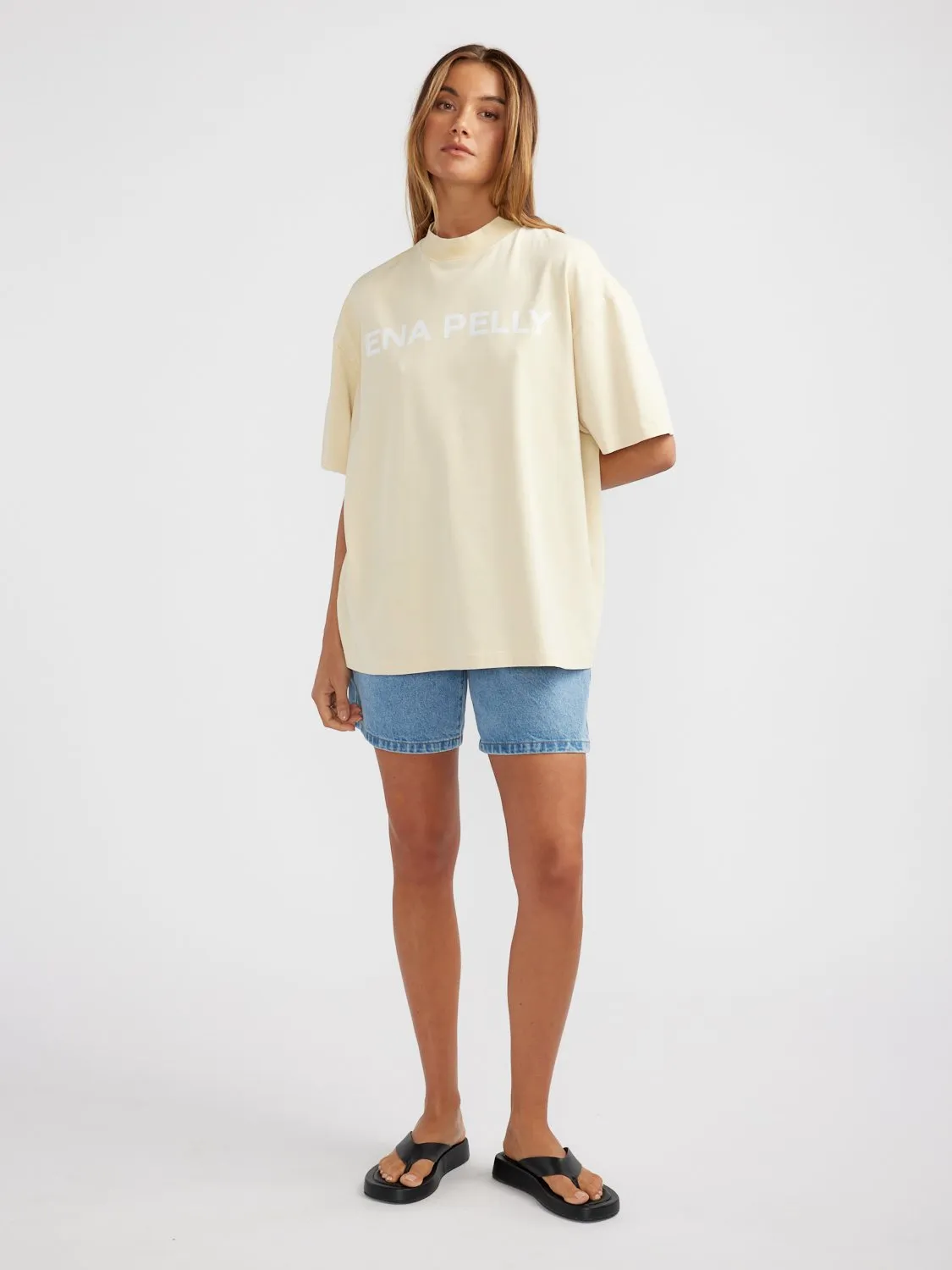 CHLOE OVERSIZED TEE - Lemon sold by Ena Pelly product image thumbnail 2