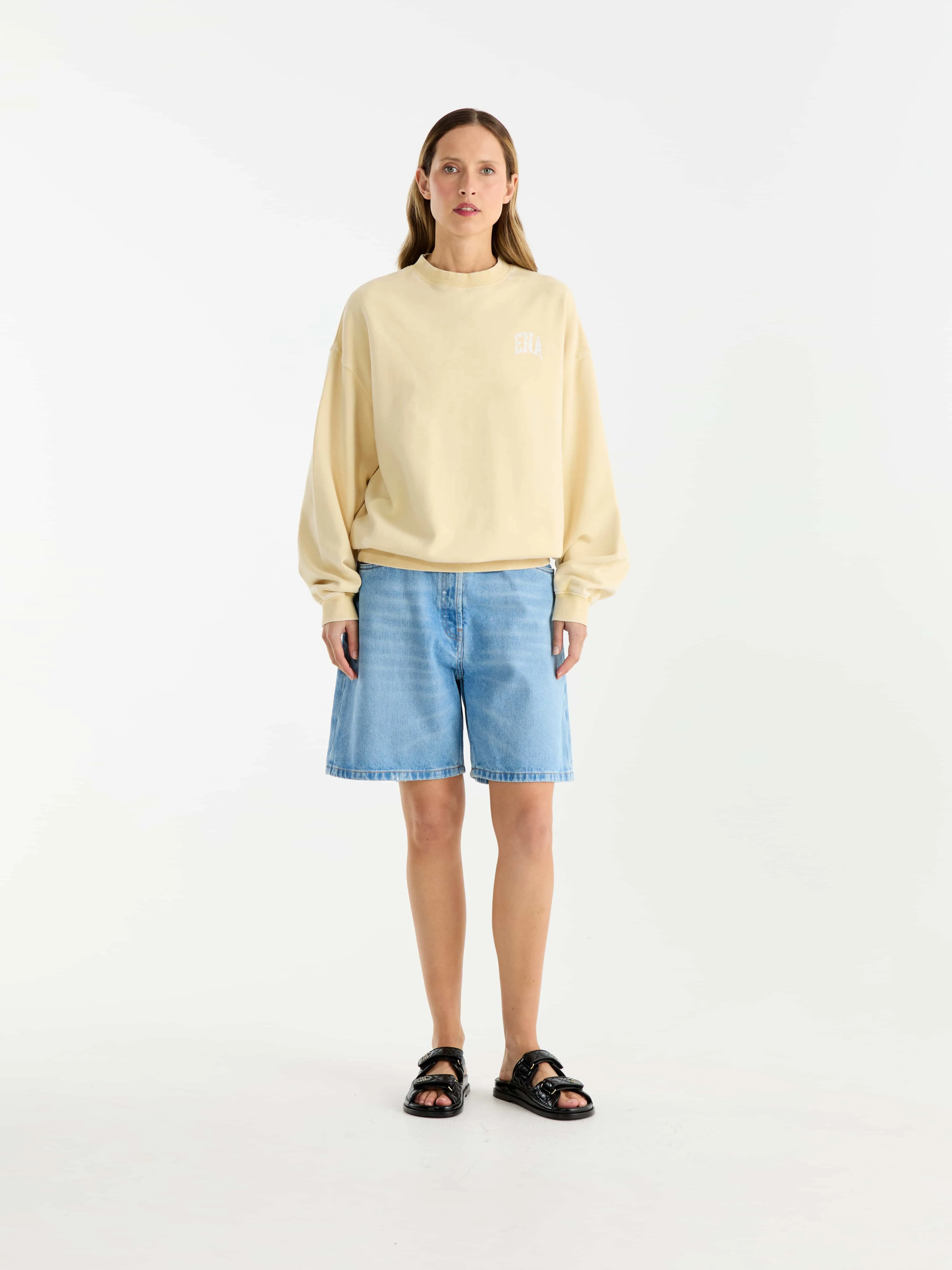 VINTAGE SPORT SWEATSHIRT - Lemon sold by Ena Pelly product image thumbnail 2