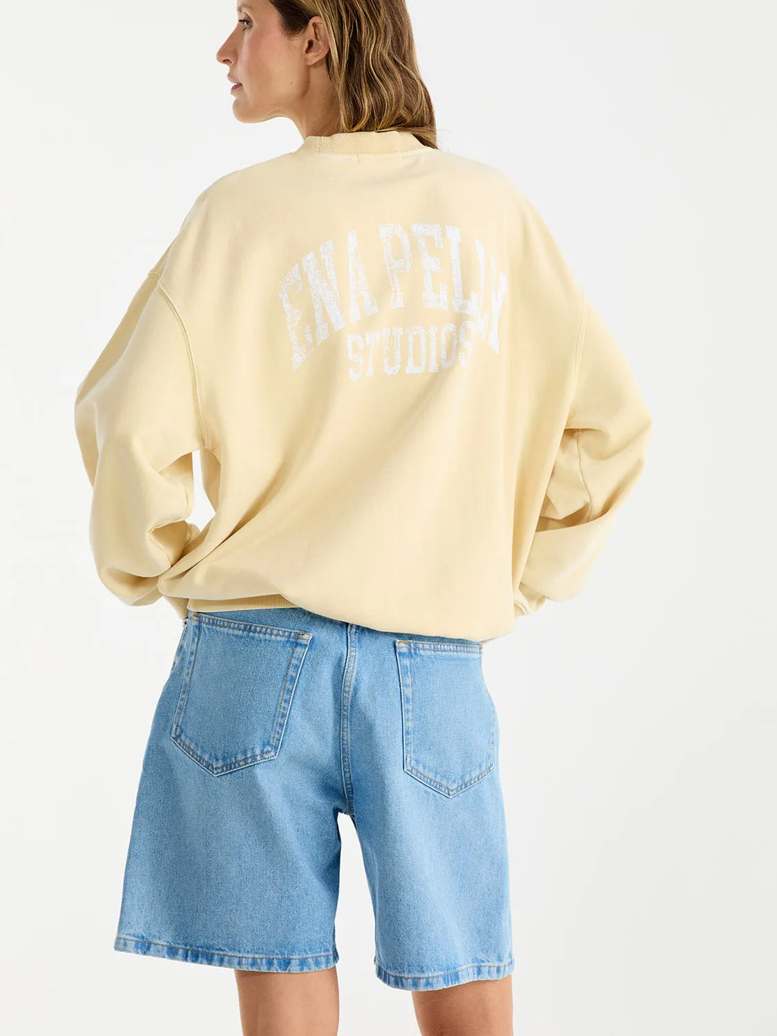 VINTAGE SPORT SWEATSHIRT - Lemon sold by Ena Pelly product image thumbnail 4