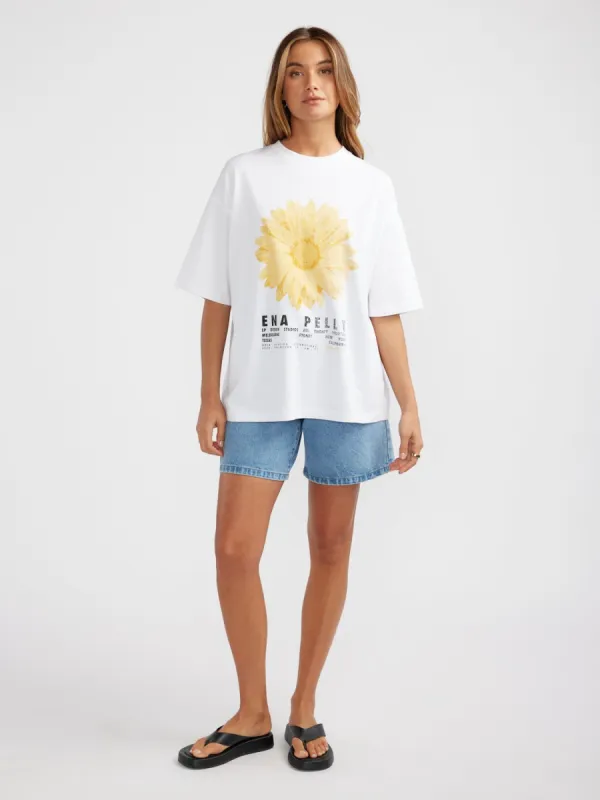 FLORA TEE - White sold by Ena Pelly