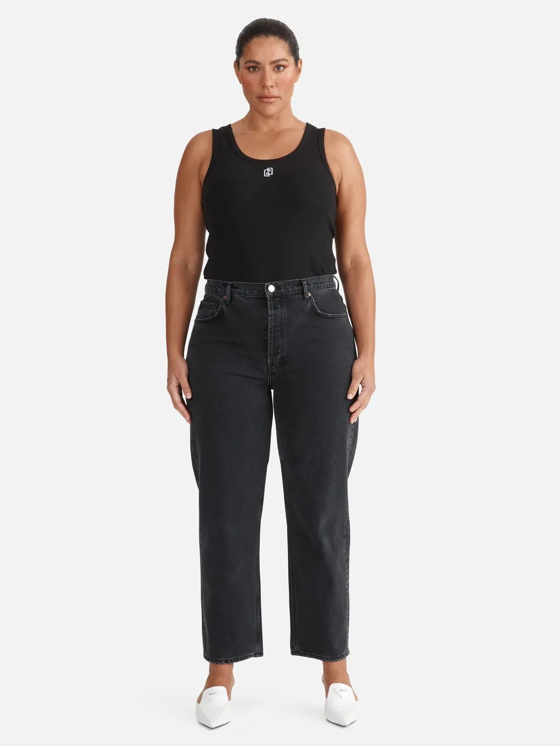 Kendall Monogram Tank - Black sold by Ena Pelly product image thumbnail 3