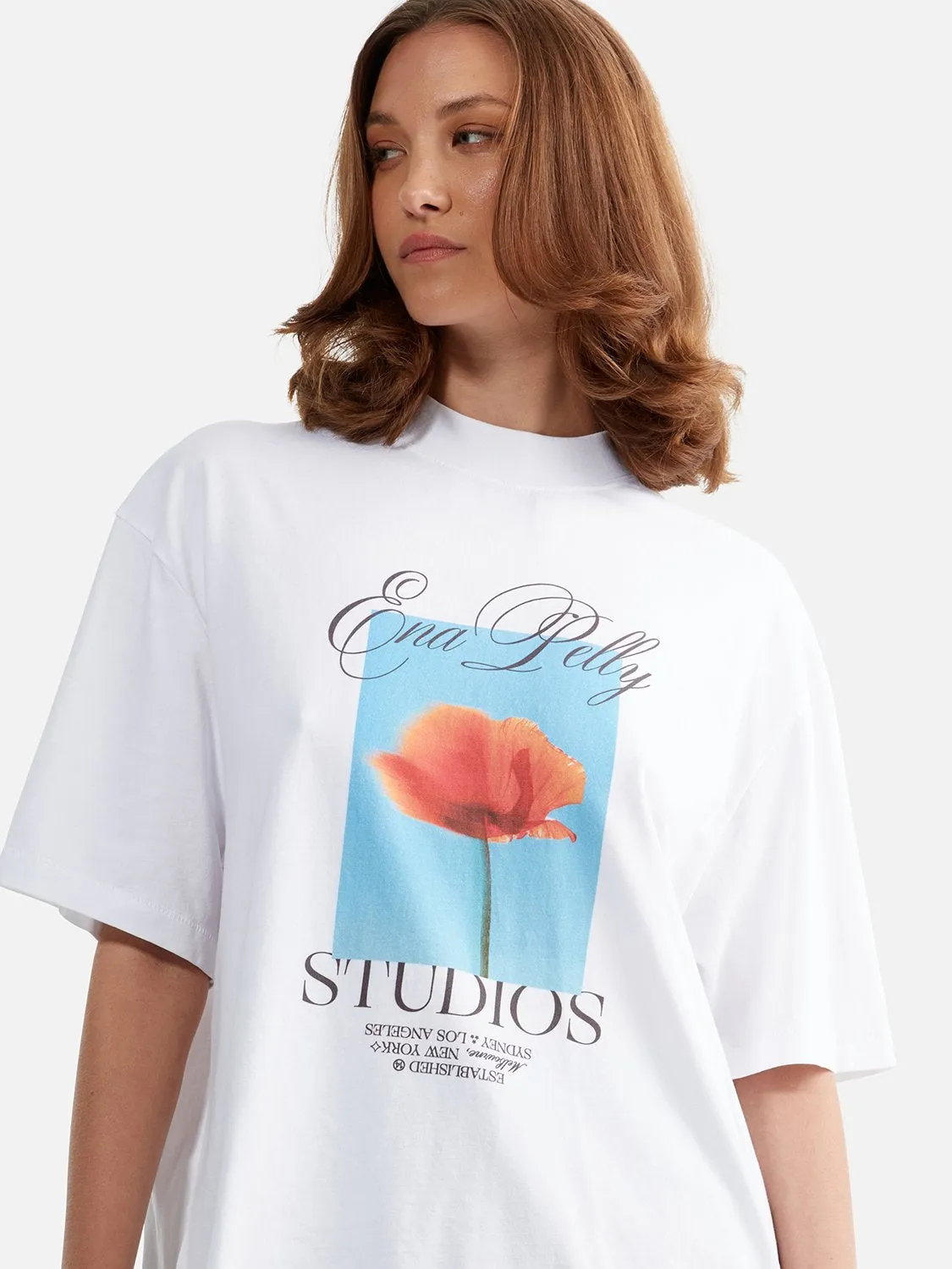 Cassie Flower Tee - White sold by Ena Pelly product image thumbnail 4