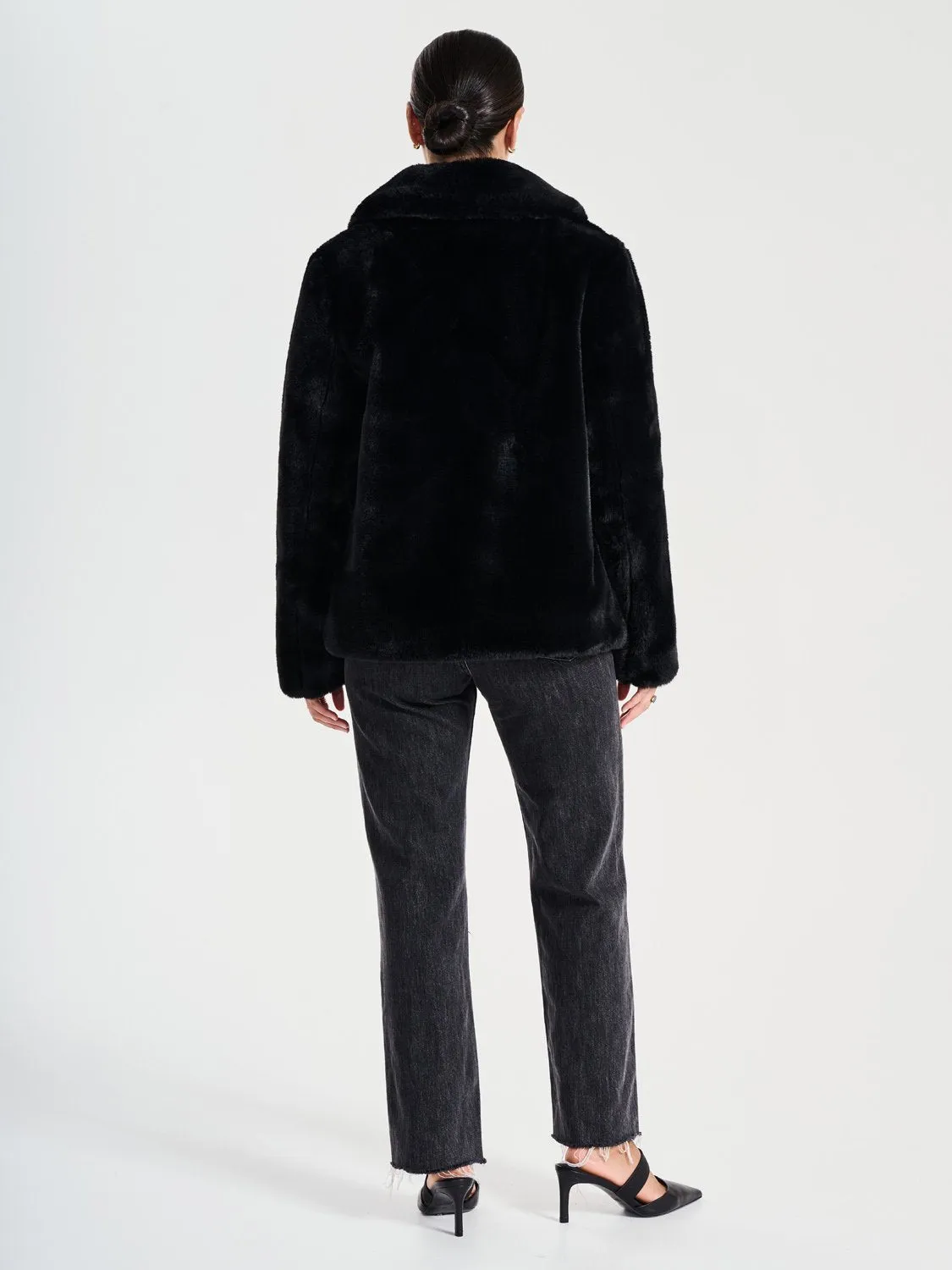 Marni Faux Fur Jacket - Black sold by Ena Pelly product image thumbnail 3