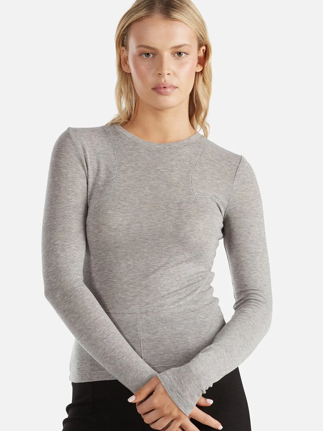 Willow Long Sleeve Top - Charcoal Marle sold by Ena Pelly product image thumbnail 4