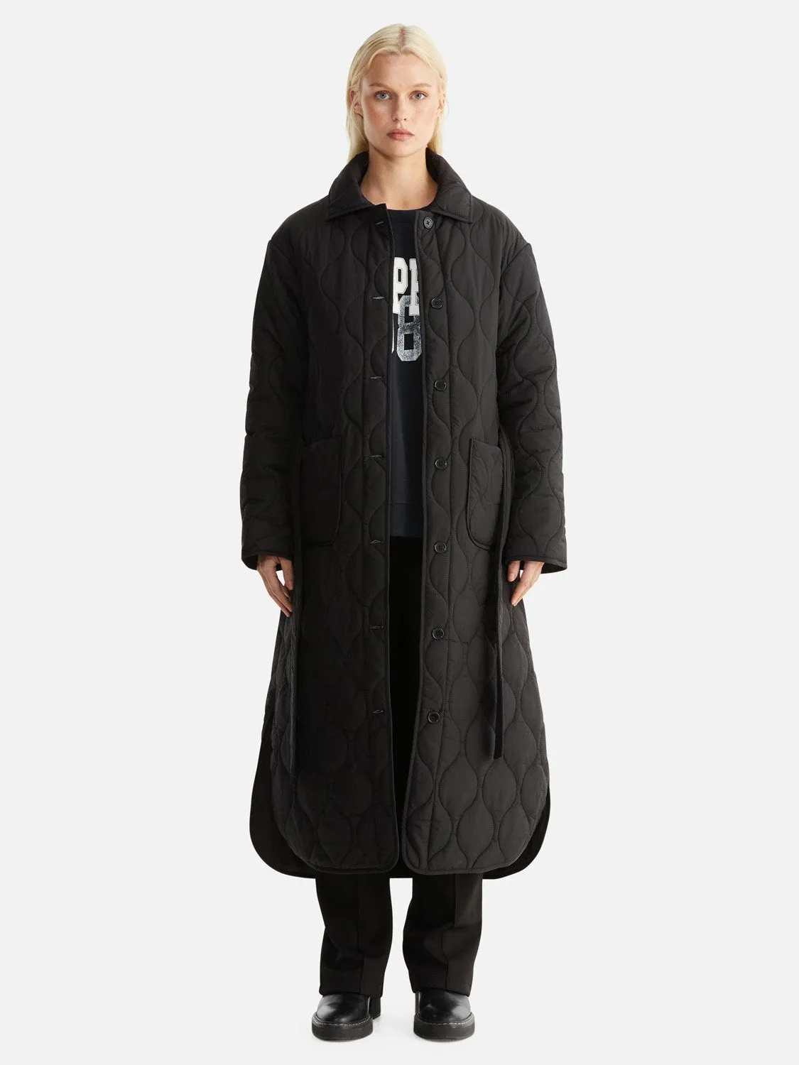 Louise Quilted Puffer Jacket - Black sold by Ena Pelly product image thumbnail 4