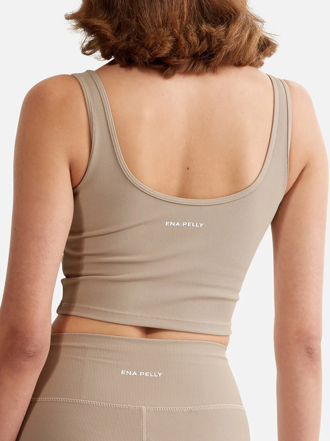 Athleisure Longline Crop Top - Mushroom sold by Ena Pelly product image thumbnail 4