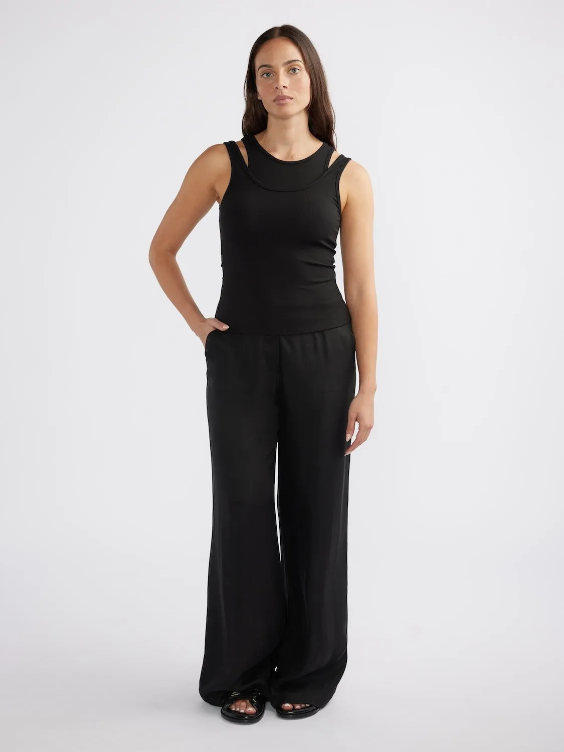 EVIE LAYERED RIB TANK sold by Ena Pelly product image thumbnail 2