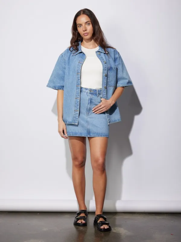 REESE OVERSIZED DENIM SHIRT sold by Ena Pelly