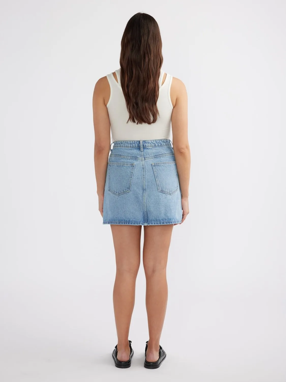 REESE DENIM MINI SKIRT sold by Ena Pelly product image thumbnail 3