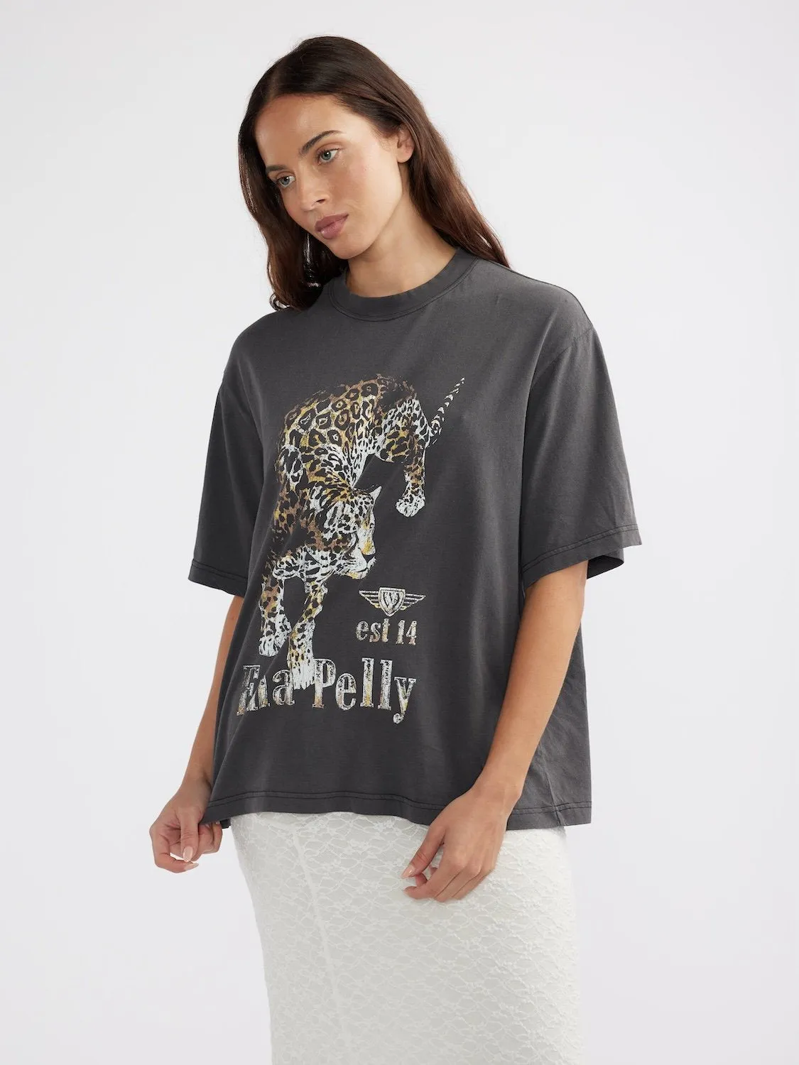 JAGUAR TEE - Faded Black sold by Ena Pelly product image thumbnail 4