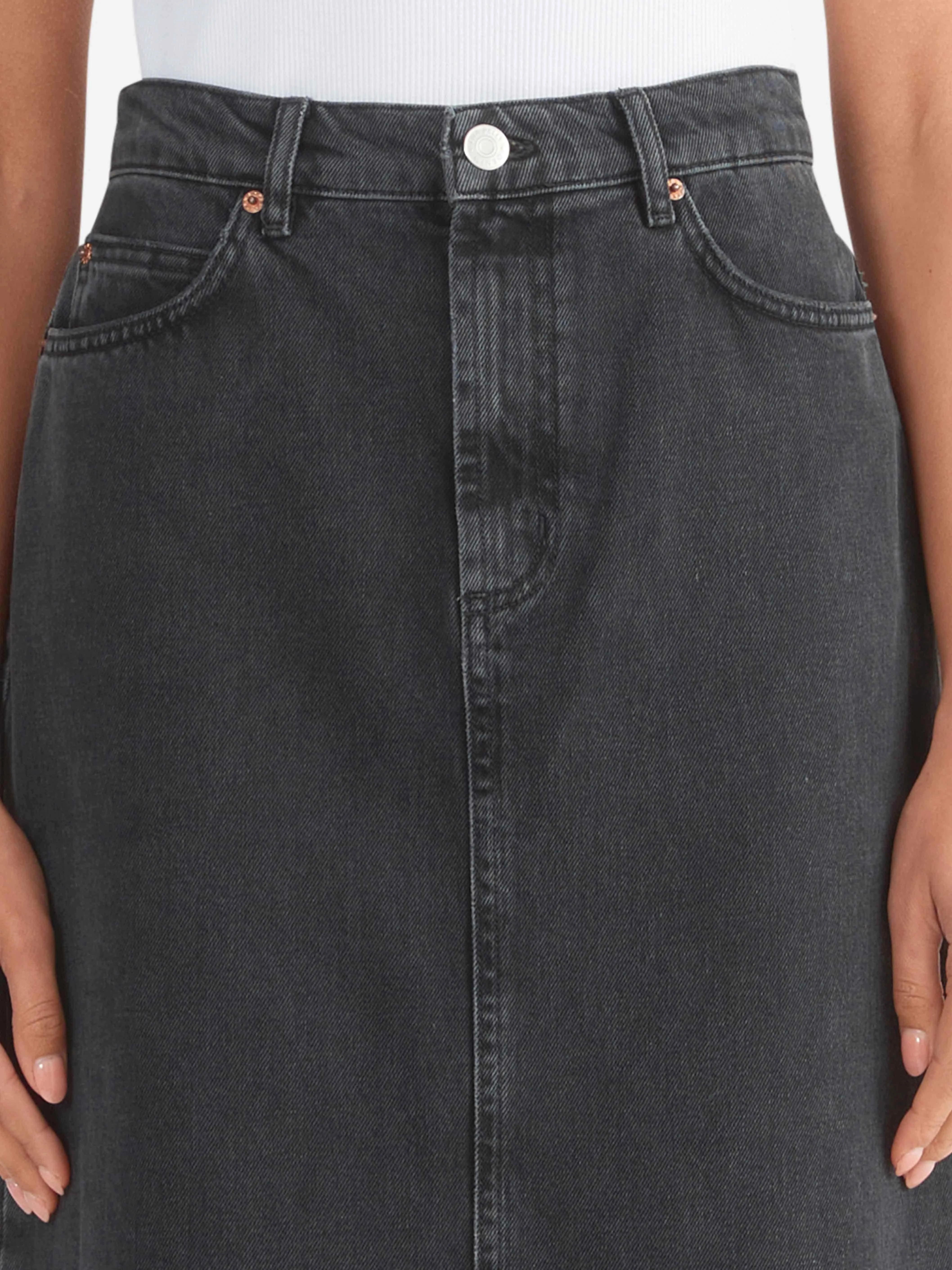 Natalie Denim Skirt - Washed Black Rigid sold by Ena Pelly product image thumbnail 4