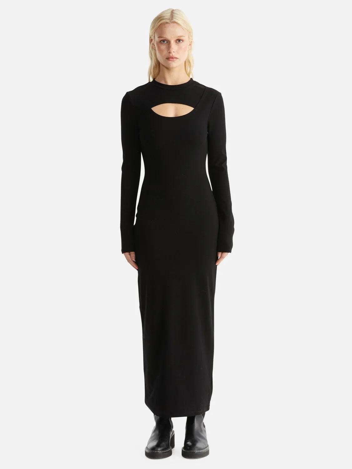 Remi Ribbed Dress - Black sold by Ena Pelly