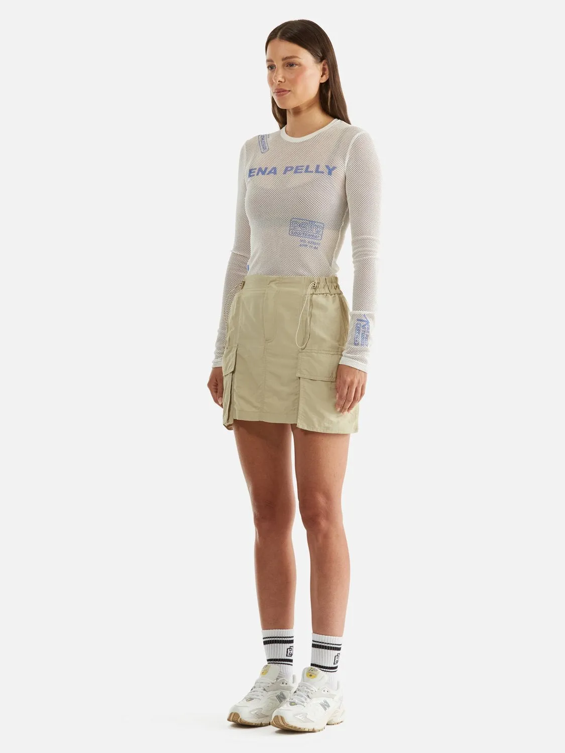 Athleisure Skirt - Oyster sold by Ena Pelly product image thumbnail 2
