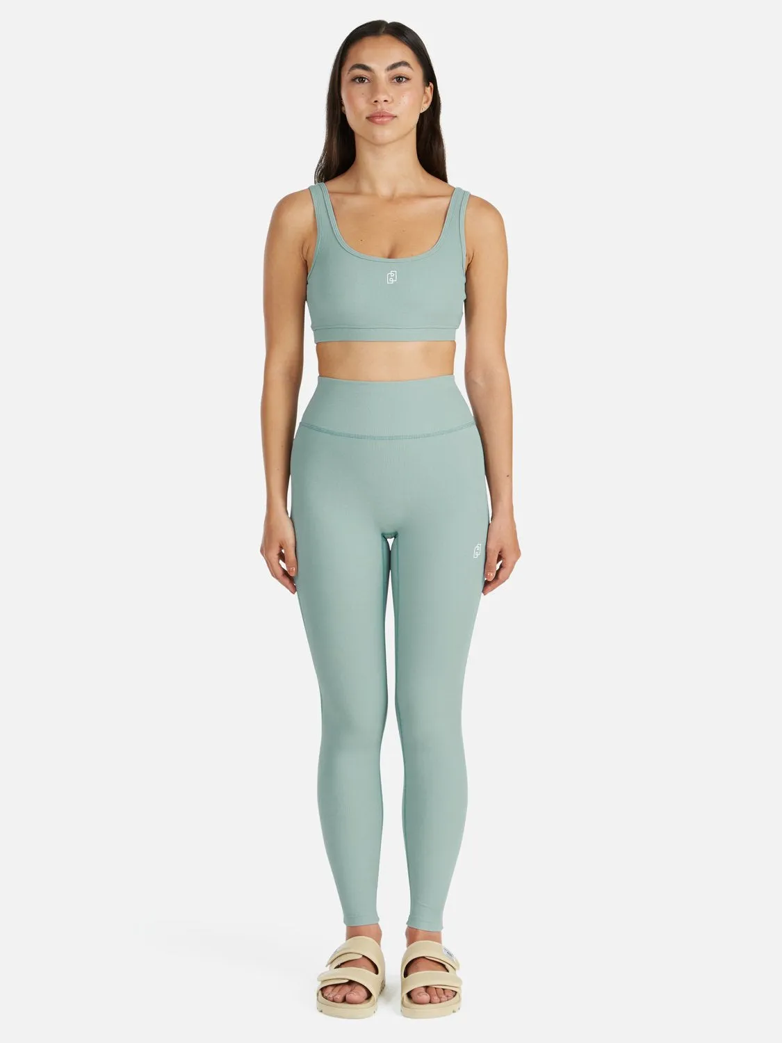 Athleisure Rib Legging - Mist sold by Ena Pelly