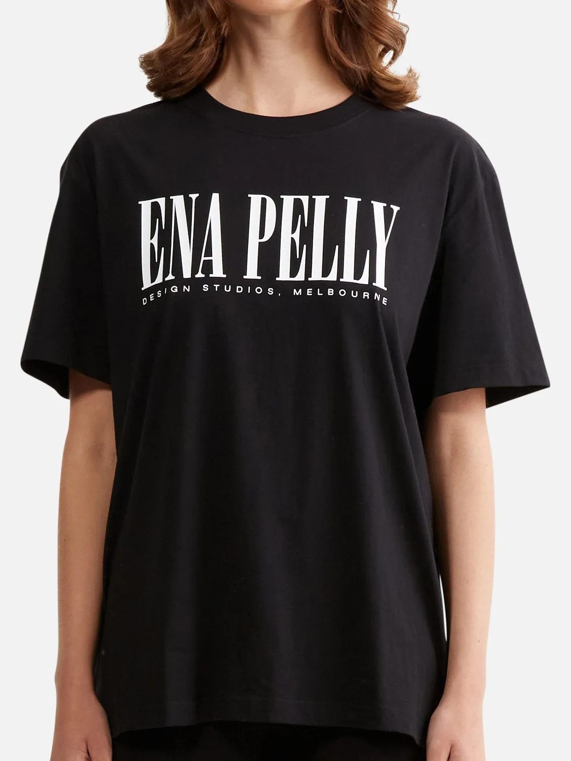 JESSIE OVERSIZED TEE CITY LOGO - BLACK sold by Ena Pelly product image thumbnail 4