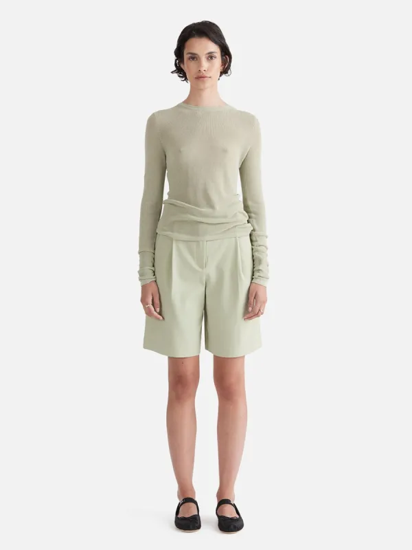 Willow Sheer Knit Top - Sage sold by Ena Pelly