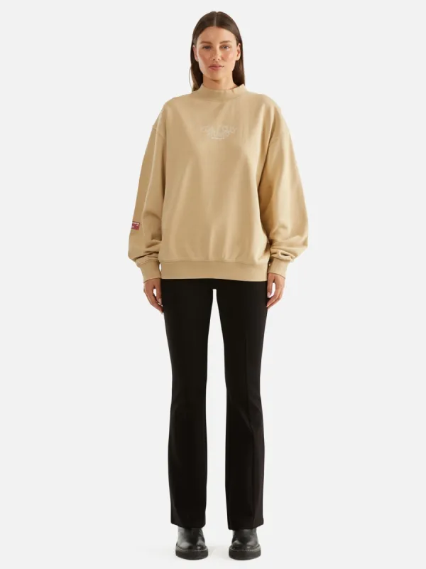 Chloe Oversized Sweater Sunflower - Biscuit sold by Ena Pelly