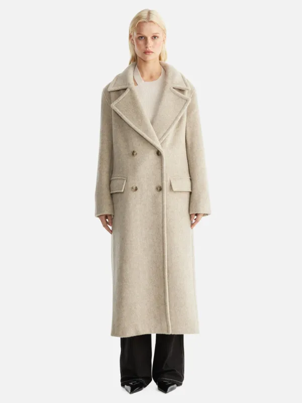 Lana Wool Coat - Birch sold by Ena Pelly