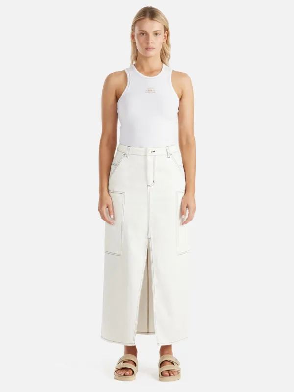 Athleisure Maxi Skirt - White sold by Ena Pelly